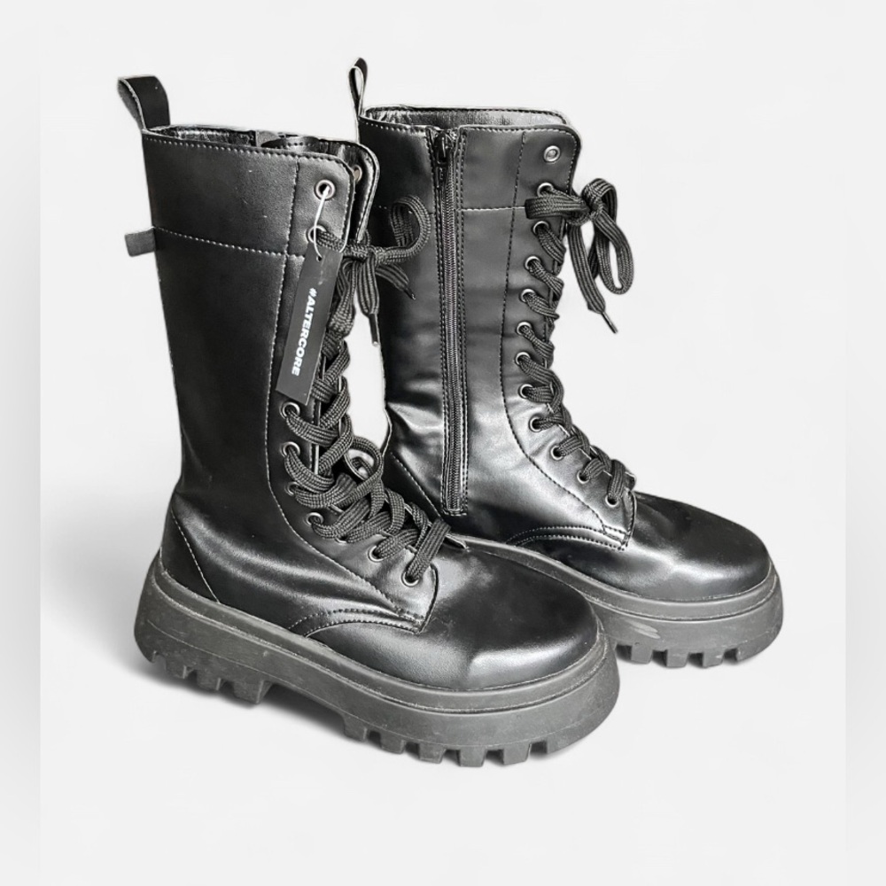 NEW(!) ALTERCORE VEGAN LEATHER DEVONA COMBAT BOOTS